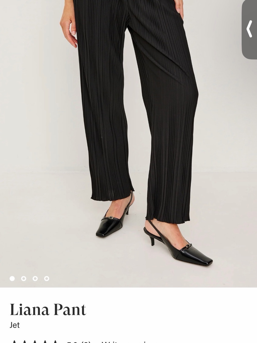 Rails Liana Pleated Wide-Leg Pants - Black
